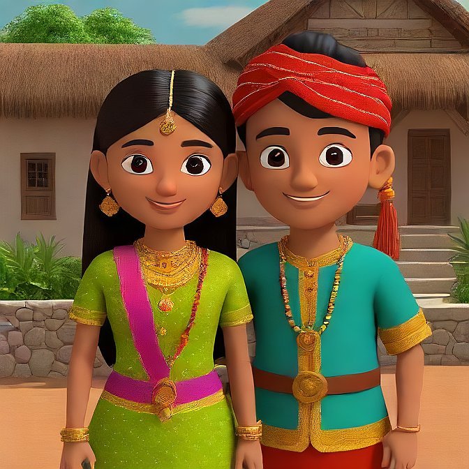 3D cartoon character art